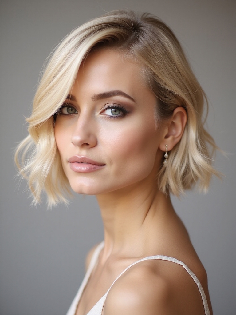 feathered bob for volume