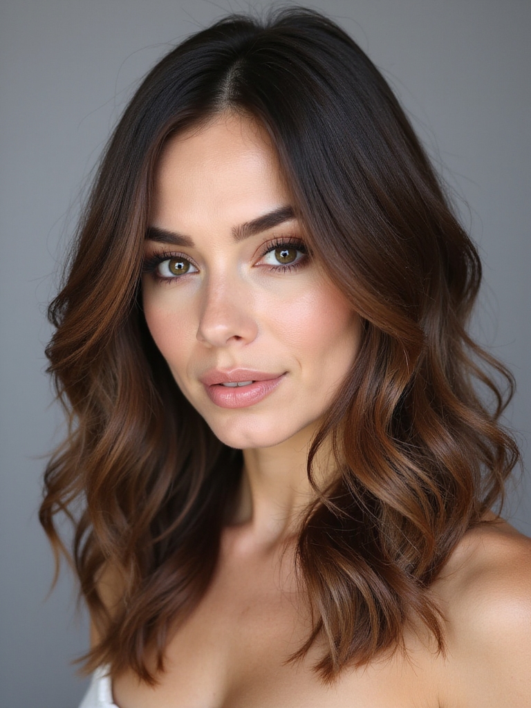 feathered layers enhance hair volume