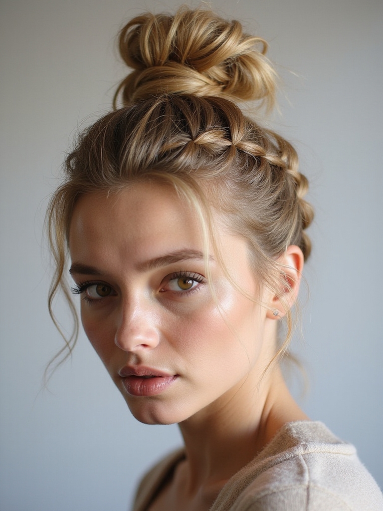 fishtail messy bun tutorial