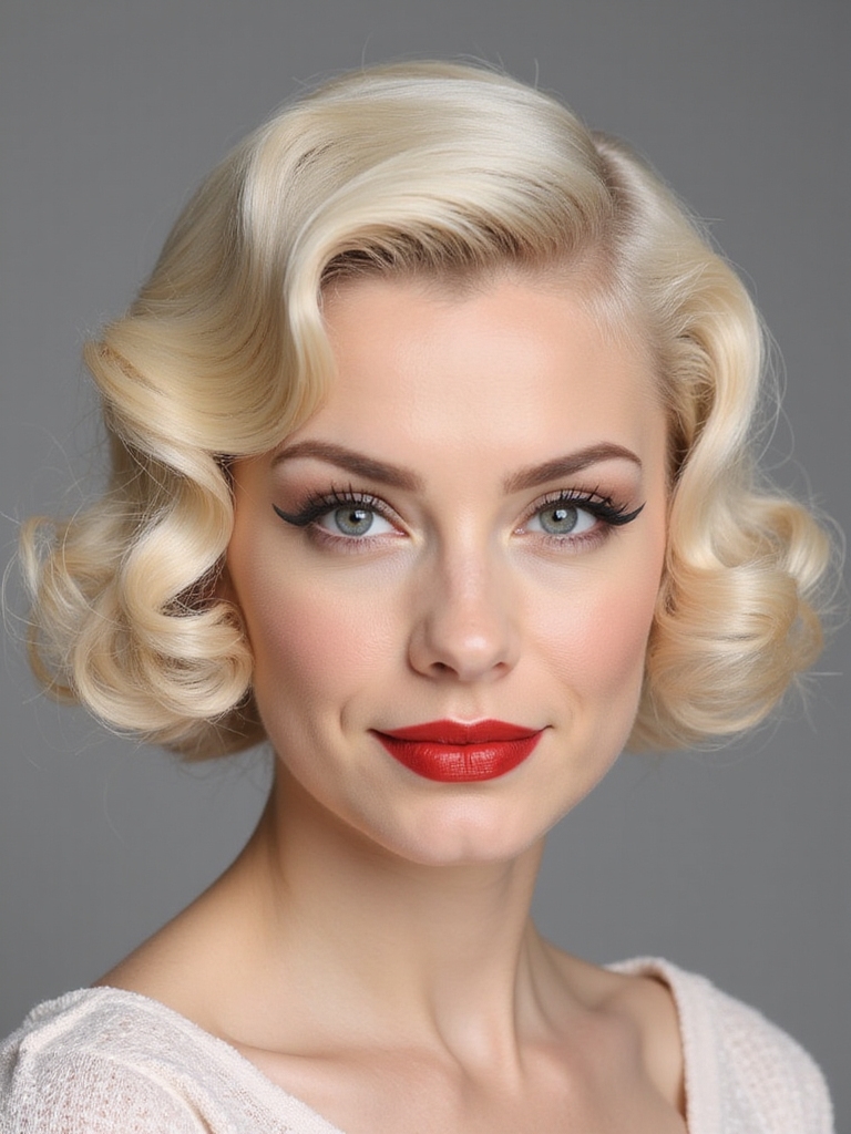 glamorous retro hairstyle tutorial