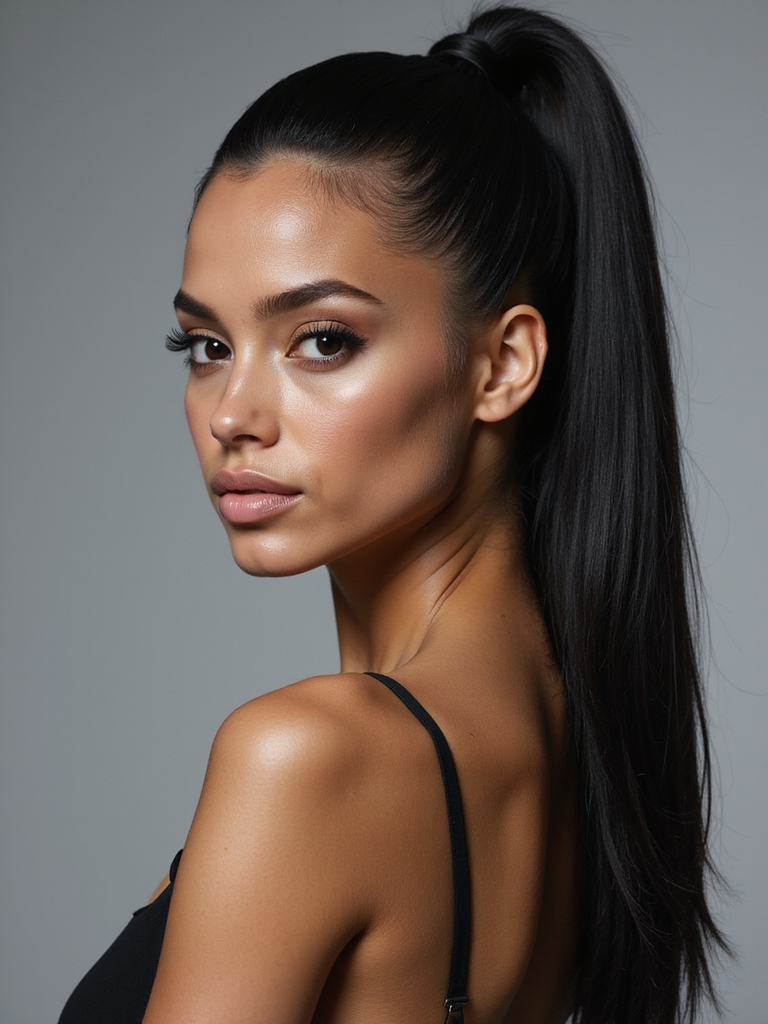 glossy ponytail perfection tips