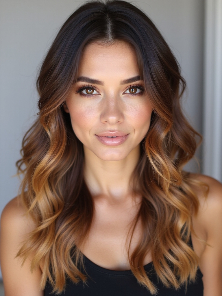 hand painted natural highlights process