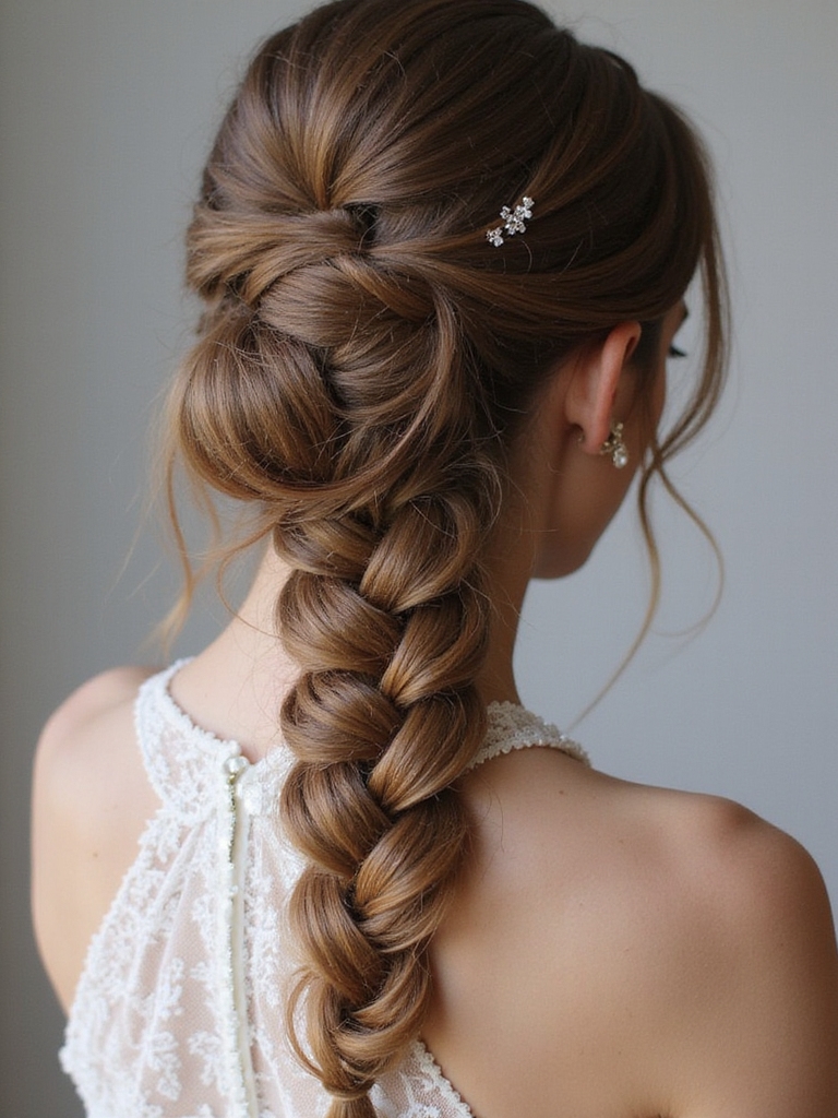 intricate fishtail braid hairstyle