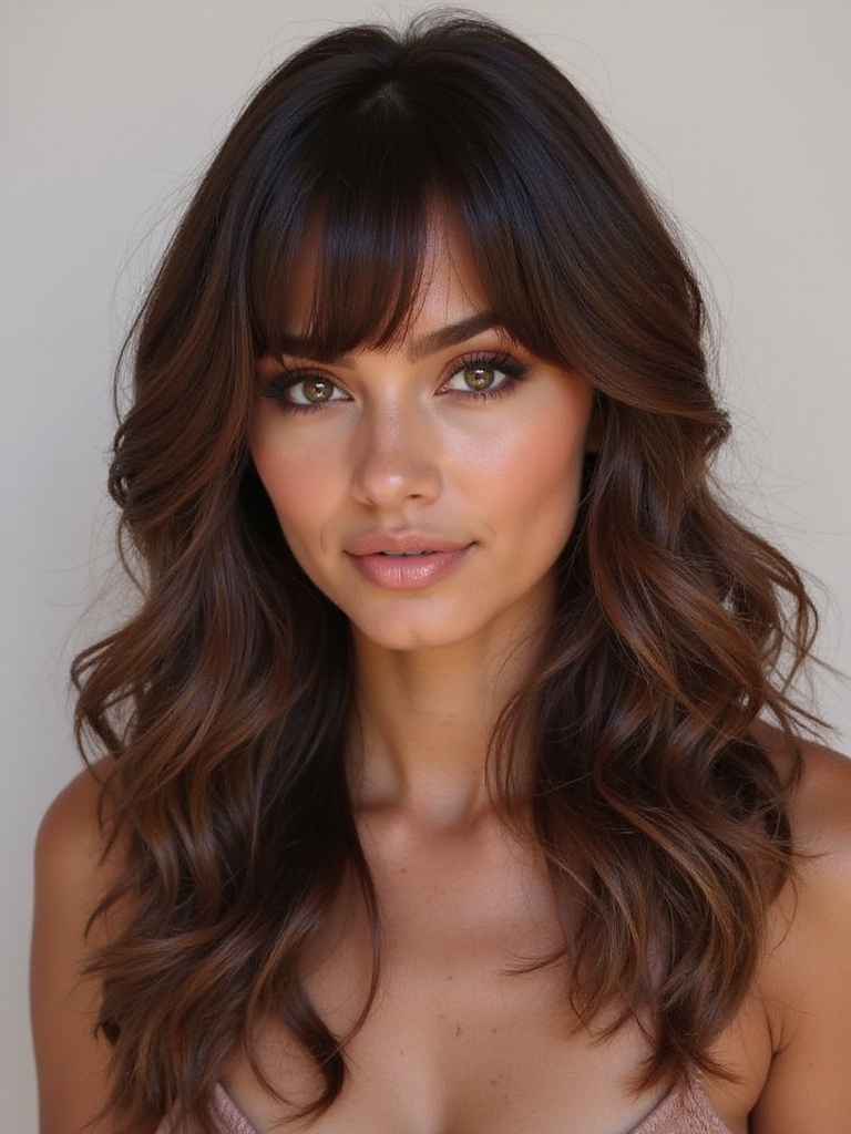 layered bangs enhance versatility