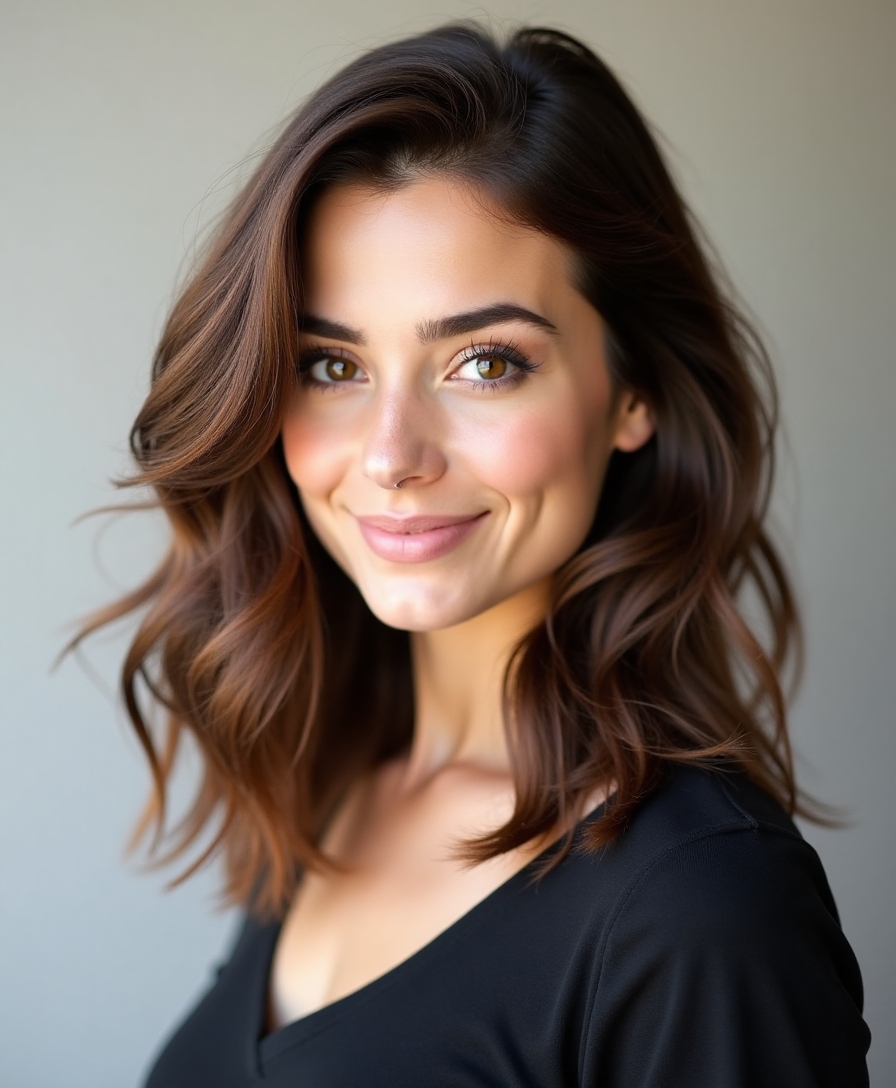 layered hair for volume