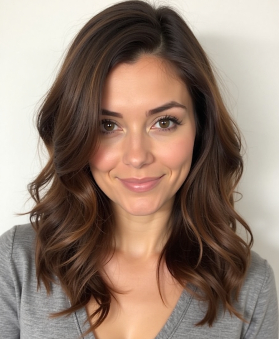 layering enhances thick hair
