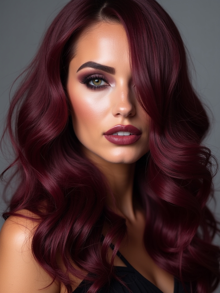 maintain vibrant burgundy hair