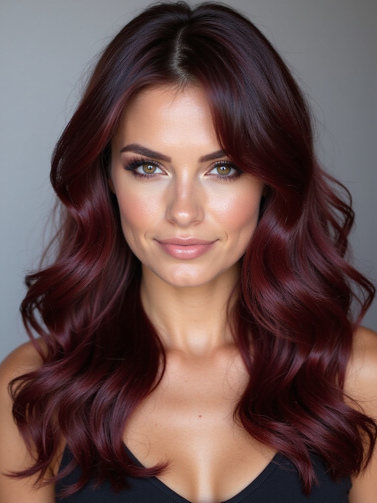 makeup for dark red hair