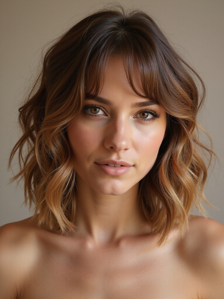 messy layered hairstyle style