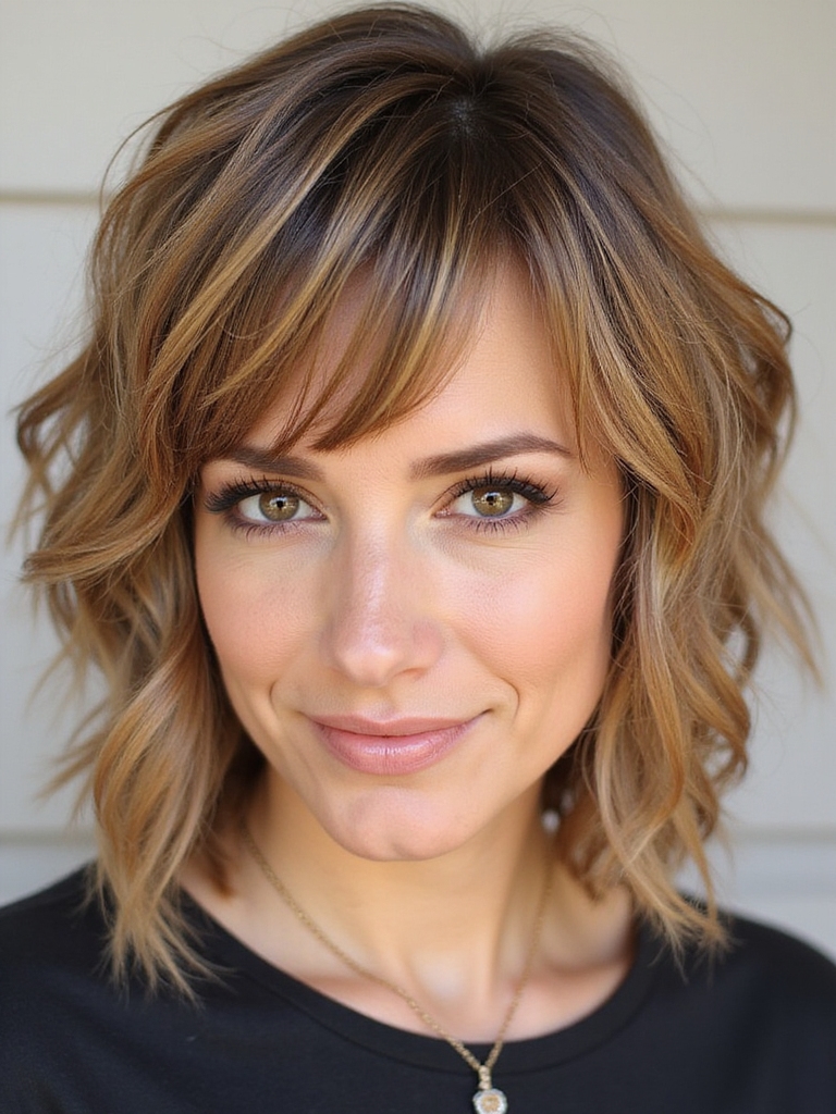 modern shag haircut versatility