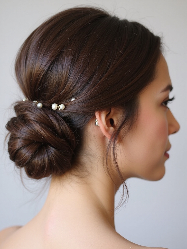 modernized elegant french twist