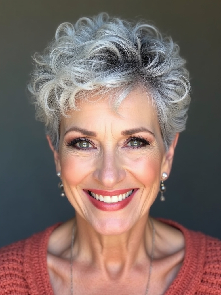 playful natural curly style