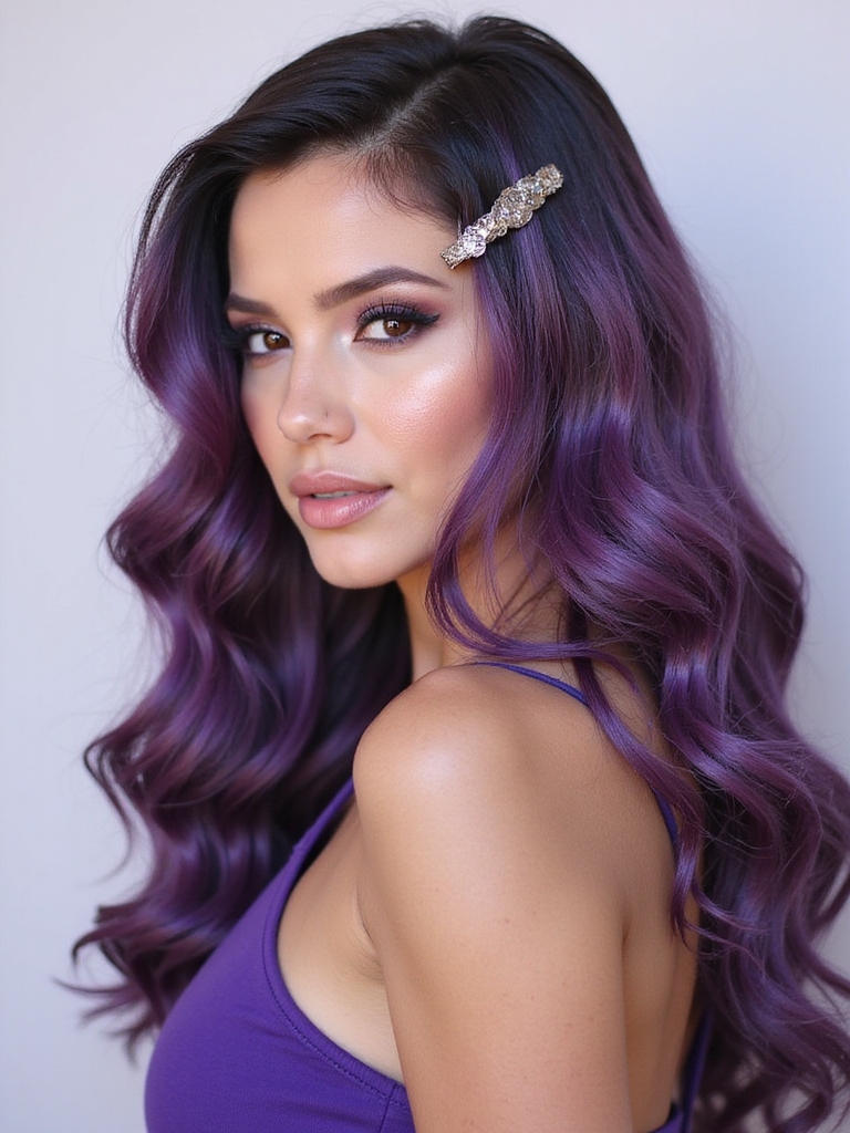 purple hair accessories guide