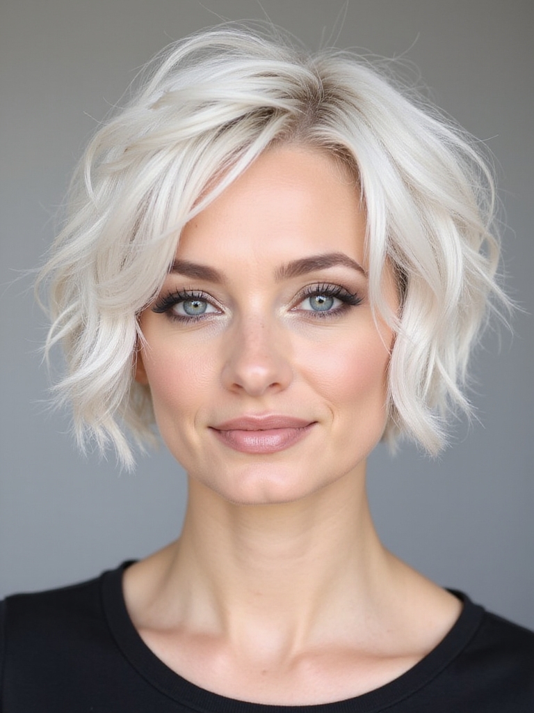 razor cut bob enhances volume