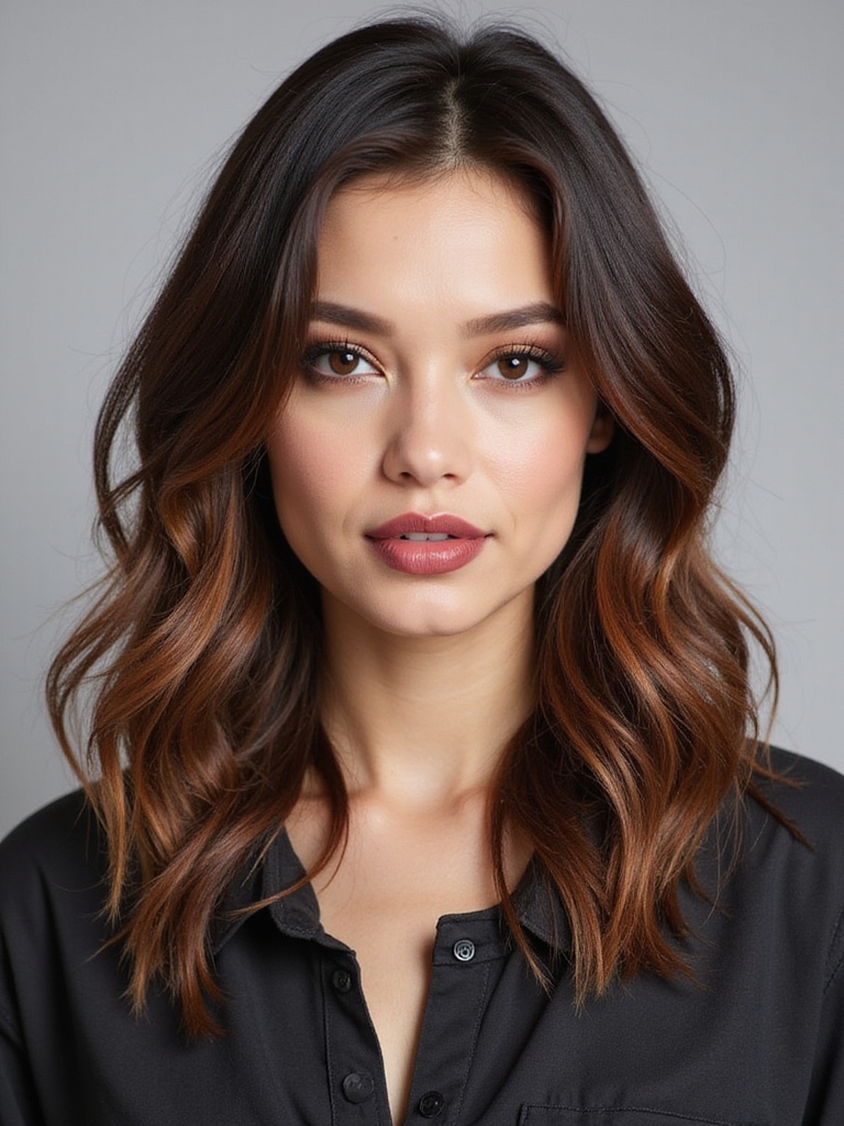 rich warm chestnut highlights