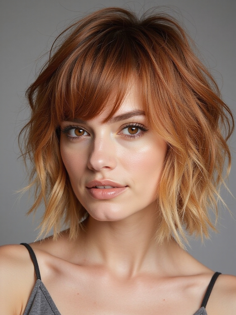 shag bangs enhance versatility