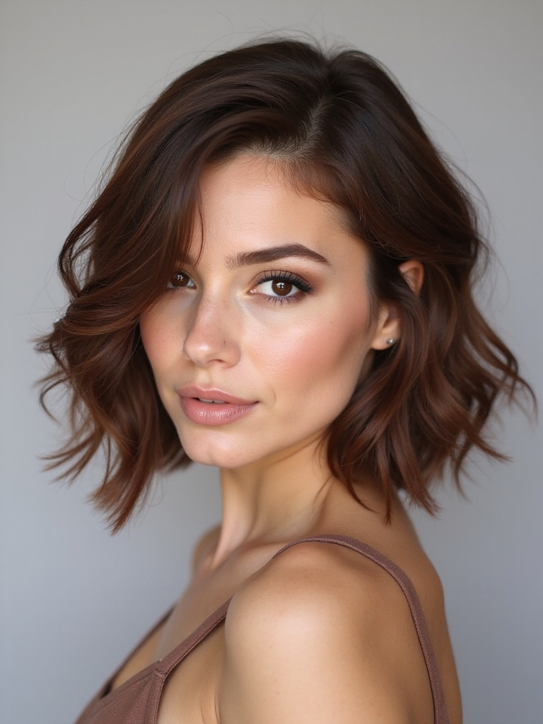 shoulder length soft layered hairstyle