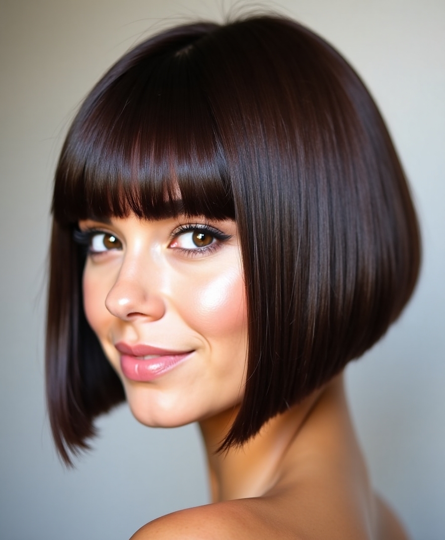 sleek bob for lazy mornings