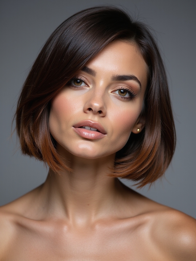sleek elegant precision hairstyle