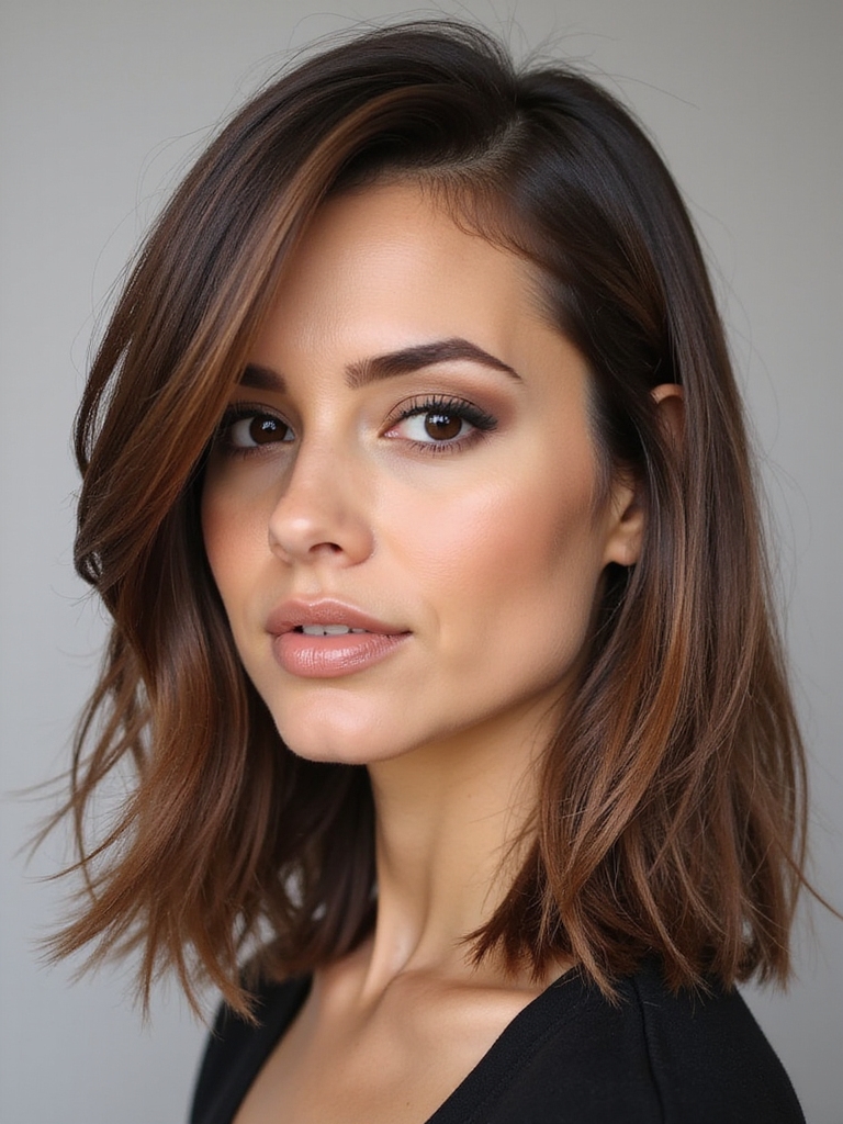 sleek stylish length preserving haircut