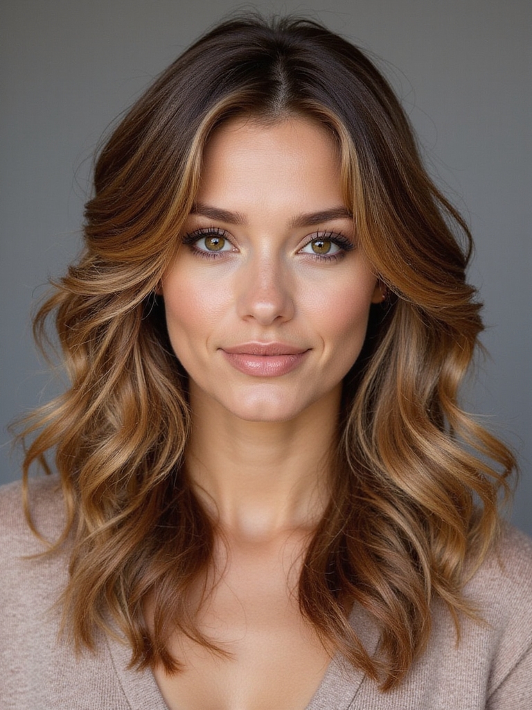 soft curls for square faces