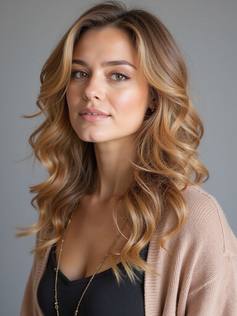 soft curls for square faces
