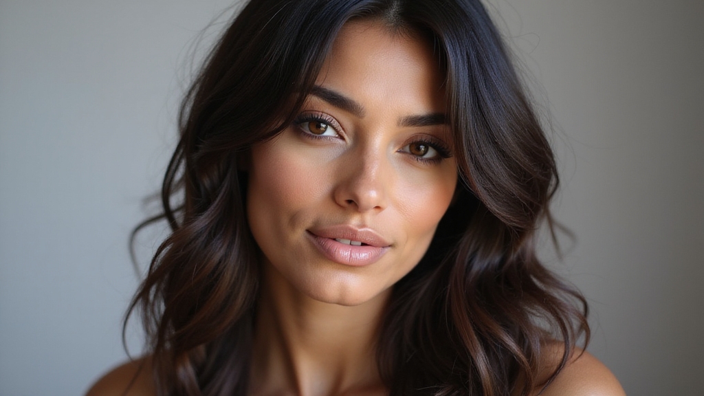 styled bangs effortless long hair