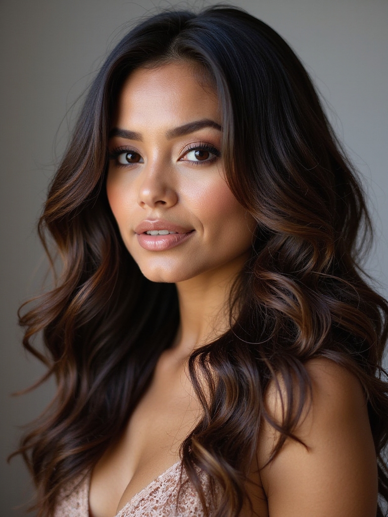 subtle balayage hair highlights