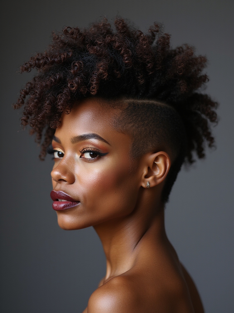 tapered pixie with volume