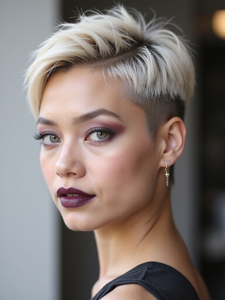 textured pixie cut styling