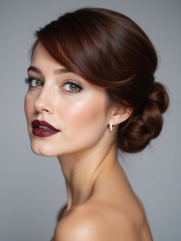 timeless chic updo hairstyle