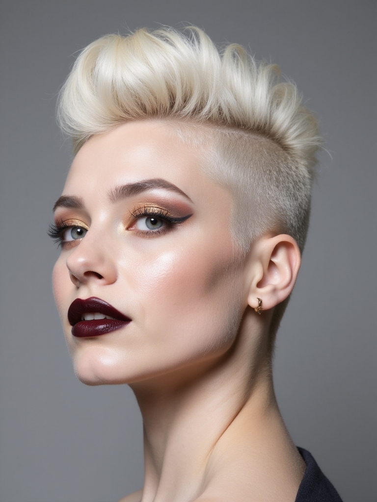 timeless classy pompadour hairstyle