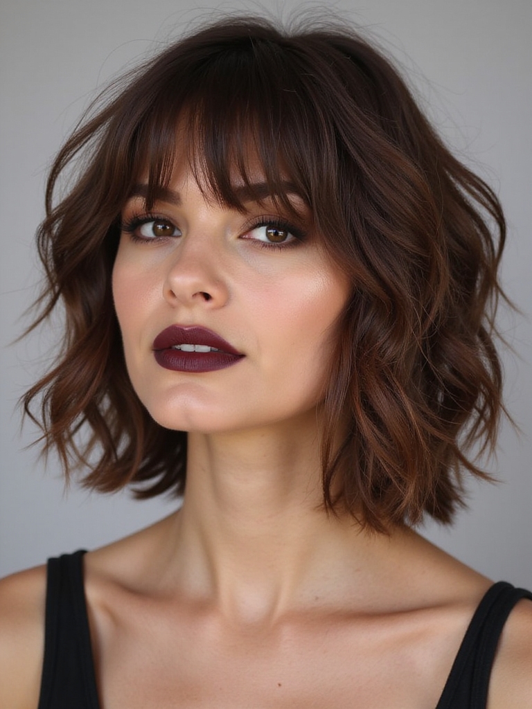 timeless edgy layered hairstyle