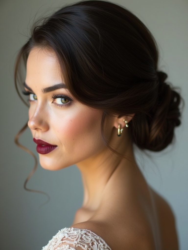 timeless elegant prom hairstyle