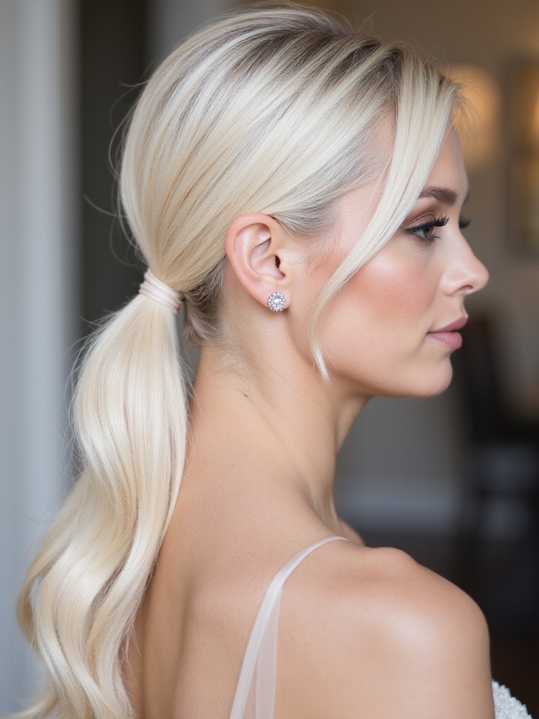 timeless sleek ponytail hairstyle
