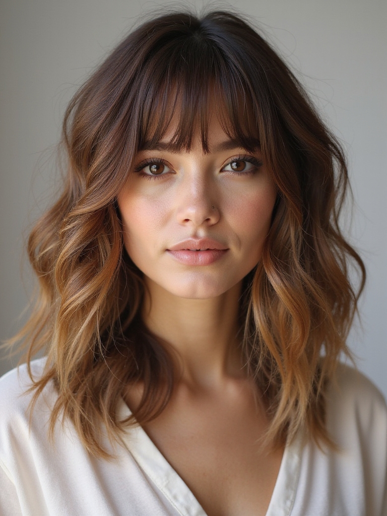 timeless soft framing bangs