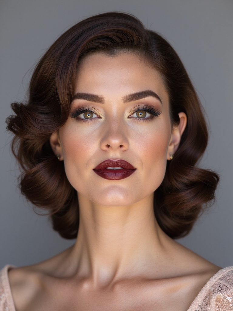 timeless vintage finger waves