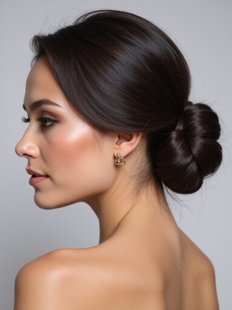twisted low bun tutorial