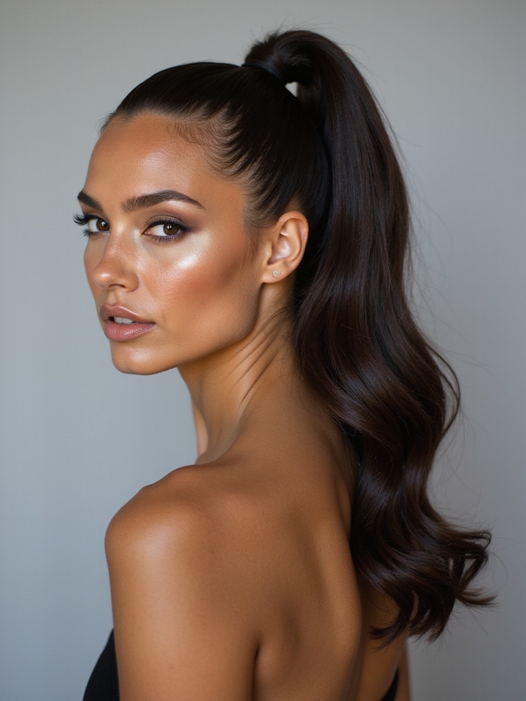 ultra high sleek ponytail mastery