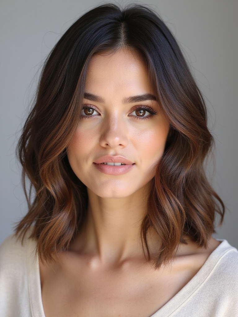 versatile lob for oval faces