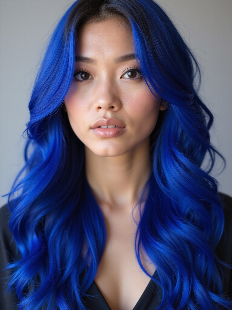 vibrant blue hair care