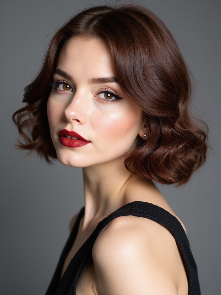 vintage bob with elegance