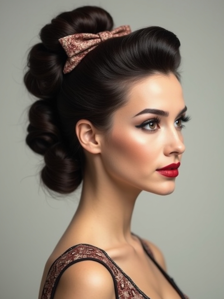 vintage bow hairstyle tips
