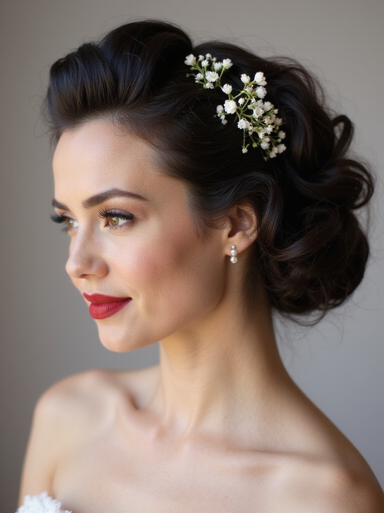 vintage hollywood wedding hairstyles