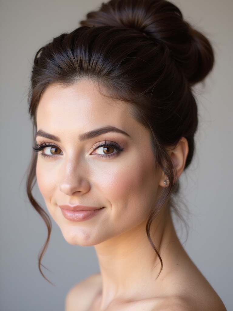 volume packed modern top knot