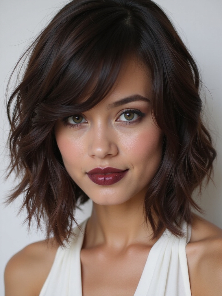 voluminous inverted bob hairstyle