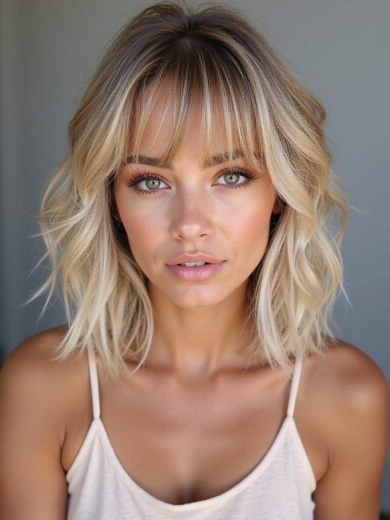 wispy bangs enhance fine hair