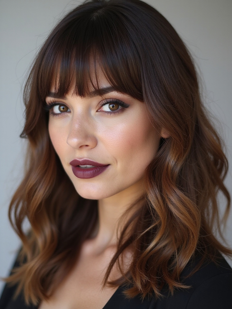 air dry swoopy curtain bangs
