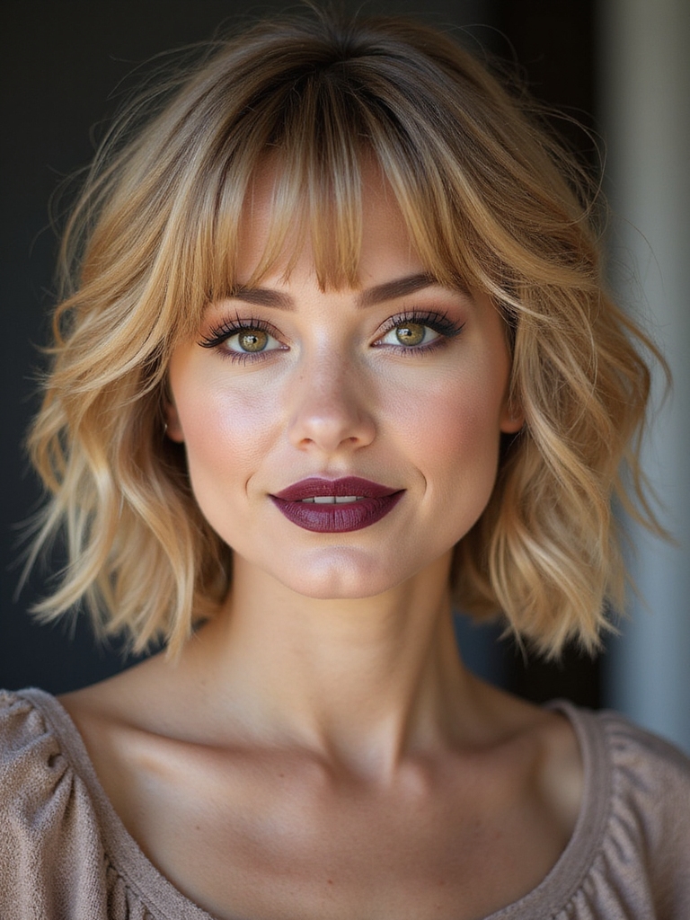 airy effortless wispy bang routine