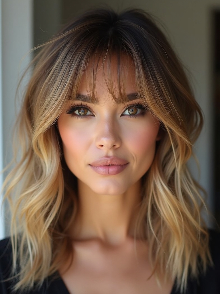 airy face framing subtle contrast